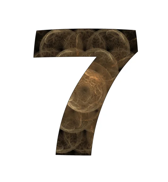 stock image 7 number with abstract design