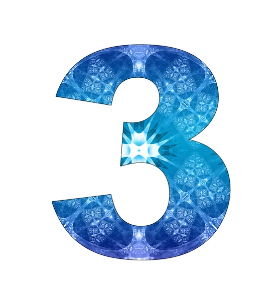 3 number with abstract design — Stock Photo, Image