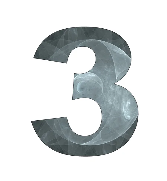 3 추상적인 디자인 번호 — 스톡 사진