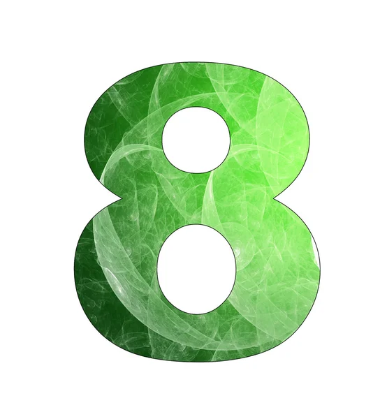 8 número con diseño abstracto — Foto de Stock