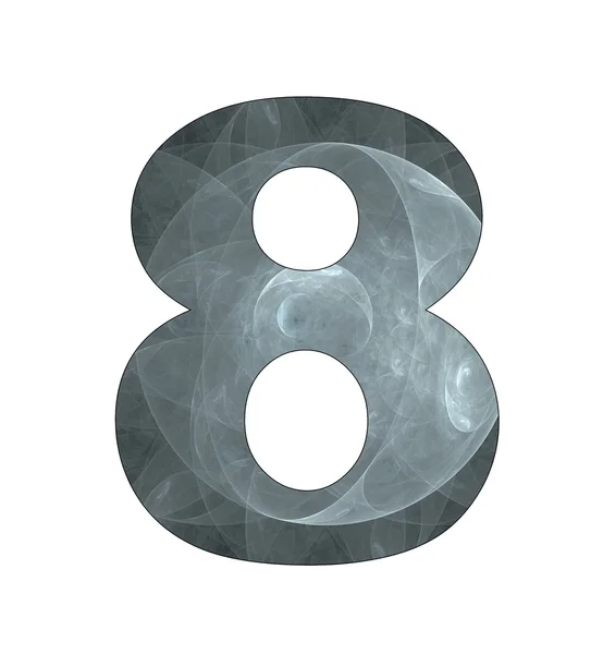 8 Zahl mit abstraktem Design — Stockfoto