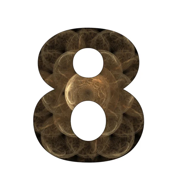 8 number with abstract design — Stock Photo, Image