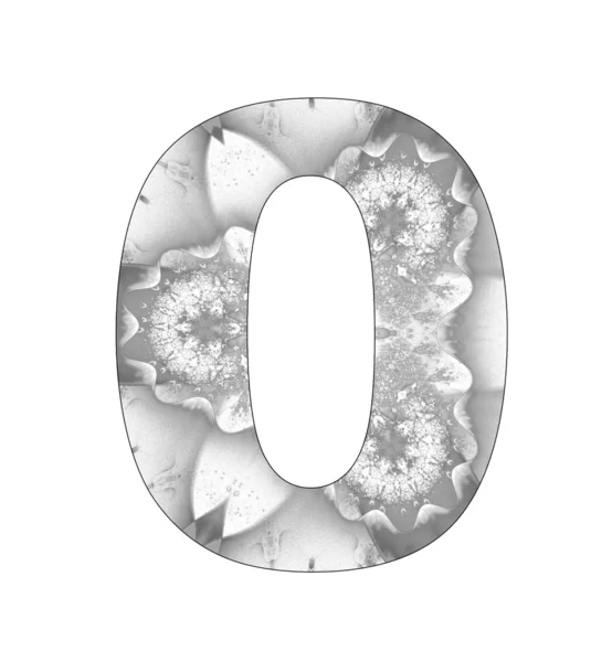 stock image 0 number with abstract design