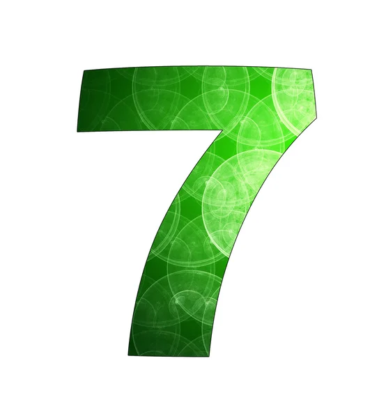 stock image 7 number with abstract design