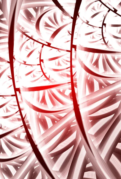 Röd abstrakt bakgrund, vita linjer effekter — Stockfoto