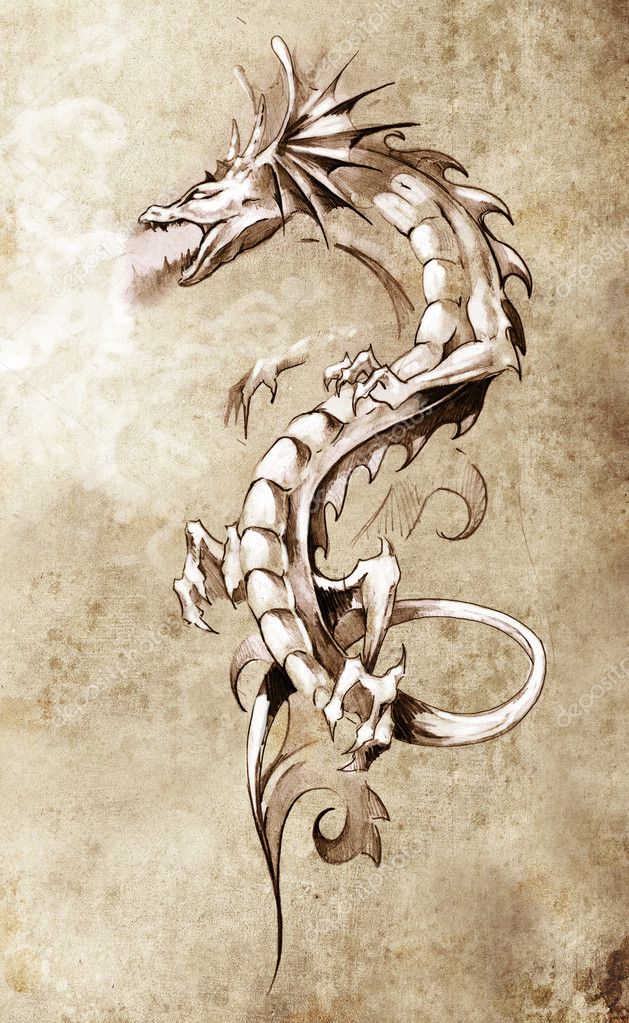 Dragon Digital Download Mythical Medieval Serpents Dragons 