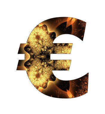 Euro simgesi ile soyut tasarım