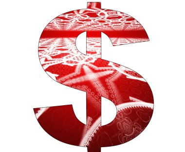 soyut tasarım dolar simgesiyle