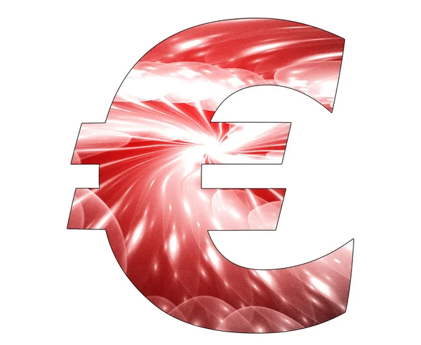 Symbol euro z streszczenie — Zdjęcie stockowe