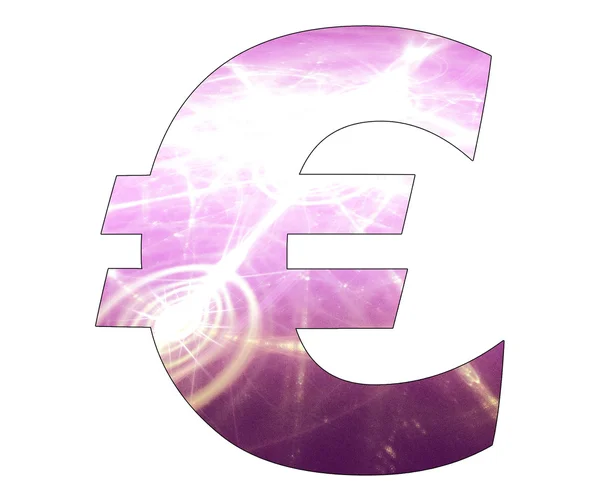 Euro simbol cu design abstract — Fotografie, imagine de stoc