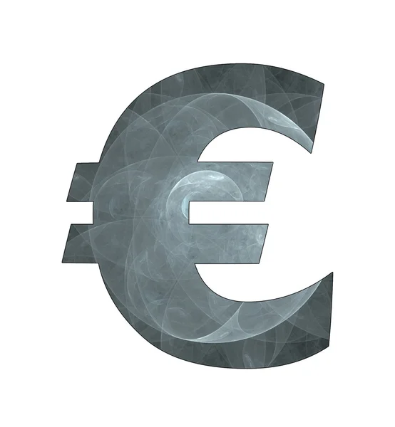 Symbol eura s abstraktními — Stock fotografie