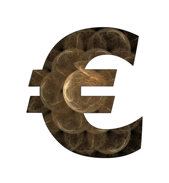 stock image Euro symbol with abstract design