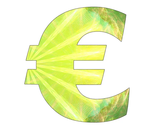 Euro simgesi ile soyut tasarım — Stok fotoğraf