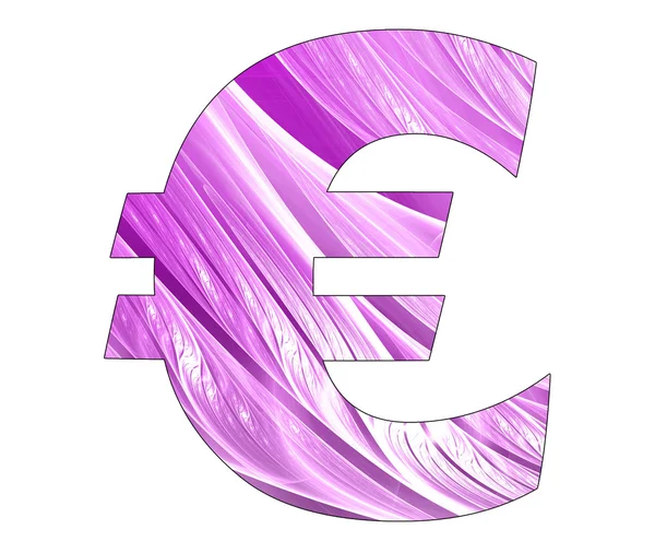 Símbolo euro com design abstrato — Fotografia de Stock