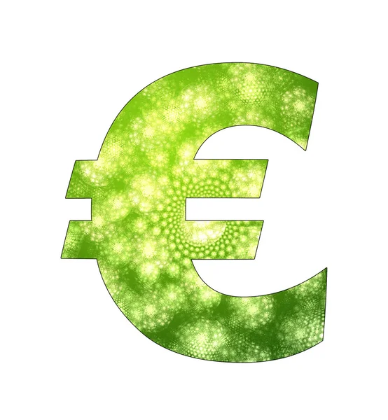 Euro símbolo con diseño abstracto — Foto de Stock