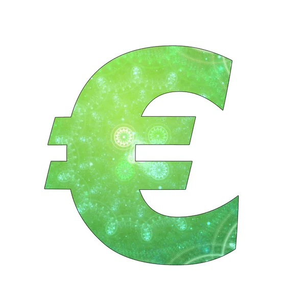 Euro symbol with abstract design — Stock Photo, Image
