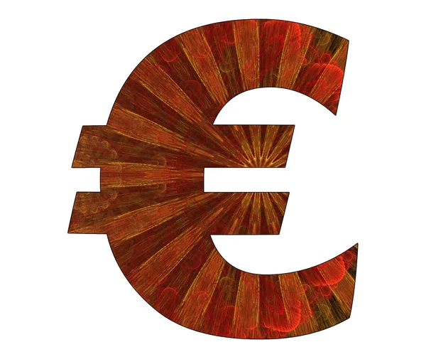 Stock image Euro symbol with abstract design