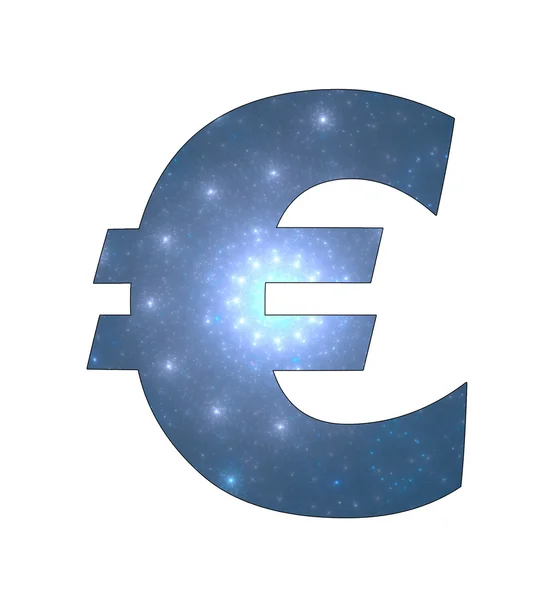 Euro-Symbol mit abstraktem Design — Stockfoto