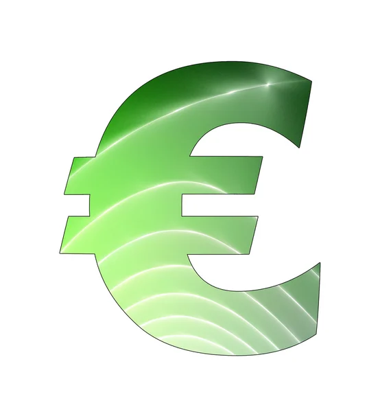 Σύμβολο του ευρώ με αφηρημένα σχέδια — Φωτογραφία Αρχείου