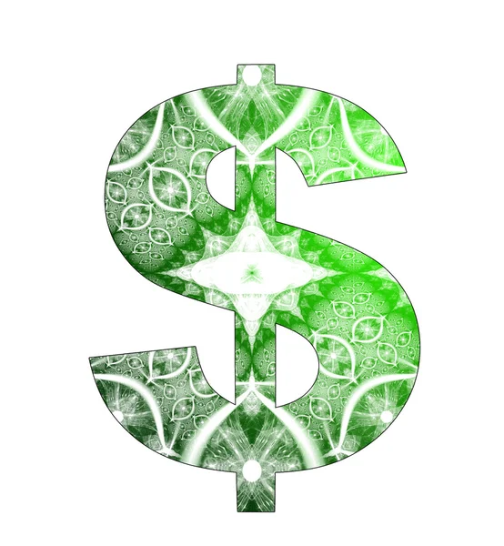 Dollar symbol with abstract design — Stock Photo, Image