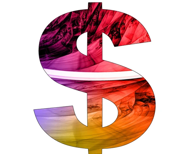 Dollar symbol with abstract design — Stock Photo, Image