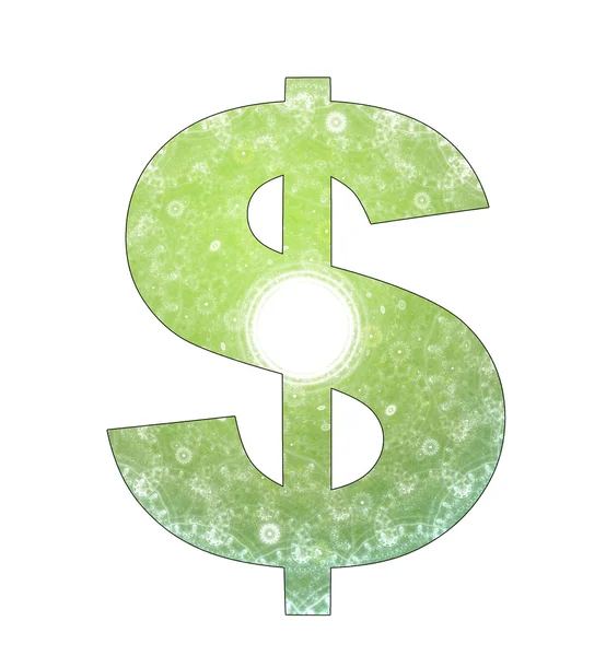 Dollar symbol with abstract design — Zdjęcie stockowe