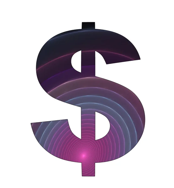 stock image Dollar symbol with abstract design