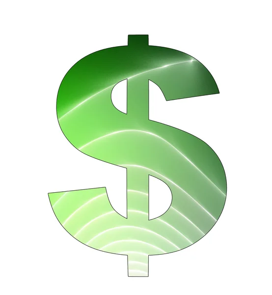 Dollar symbol with abstract design — Stock Photo, Image