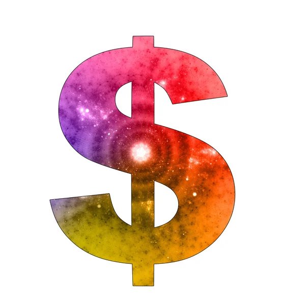 Dollar symbol with abstract design — Zdjęcie stockowe