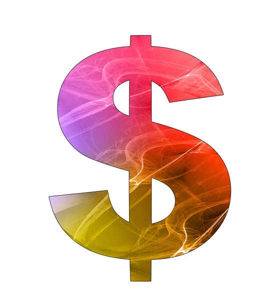 Dólar símbolo con diseño abstracto — Foto de Stock