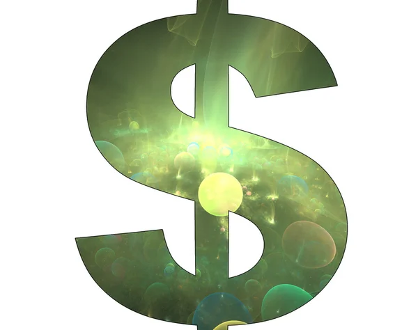 Dollar symbol with abstract design — Zdjęcie stockowe