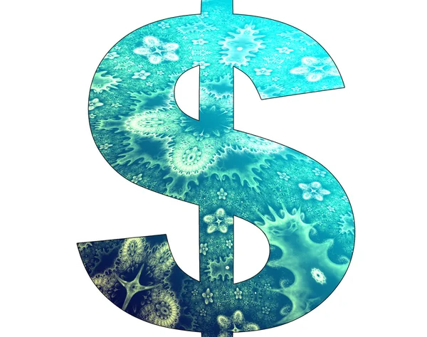 stock image Dollar symbol with abstract design