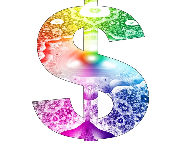 stock image Dollar symbol with abstract design