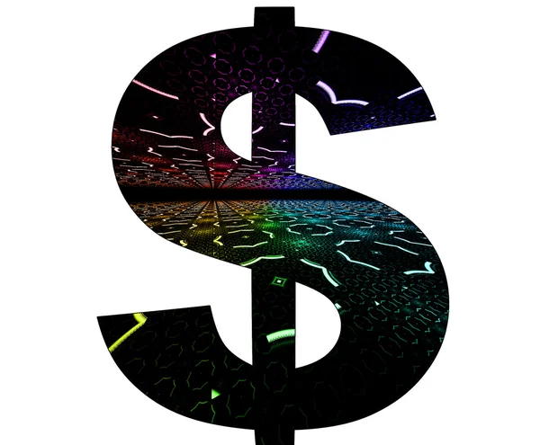 stock image Dollar symbol with abstract design