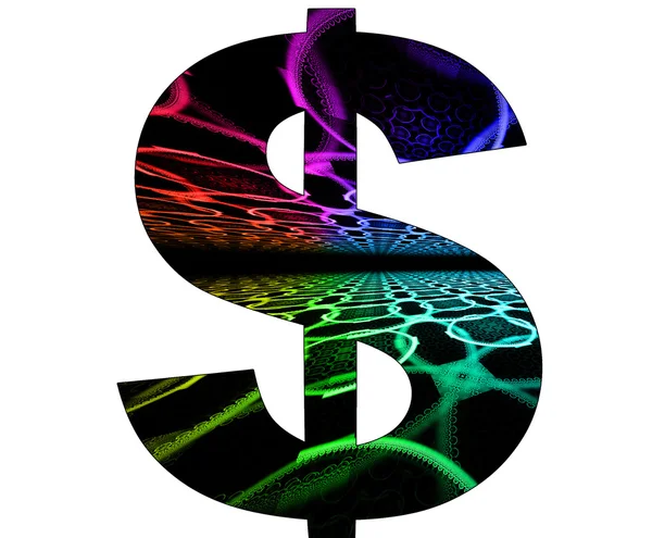 stock image Dollar symbol with abstract design