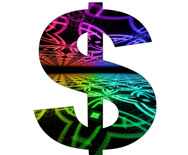 stock image Dollar symbol with abstract design