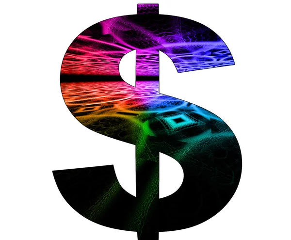 stock image Dollar symbol with abstract design