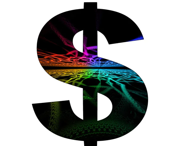 stock image Dollar symbol with abstract design