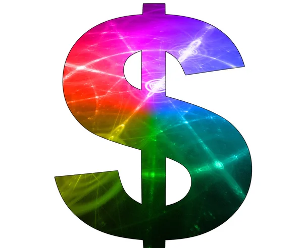 stock image Dollar symbol with abstract design