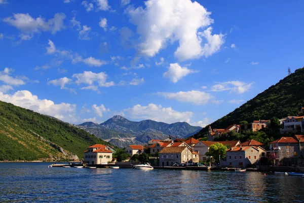 Černá Hora. Perast. Stock Snímky