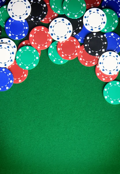 Hintergrund der Glücksspielchips Stockbild