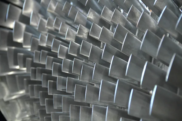 Close up of turbine blades — Stock Photo, Image