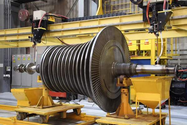 Steam turbine at the workshop — Stock Photo, Image