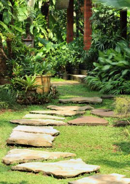 Natural tranquil garden clipart