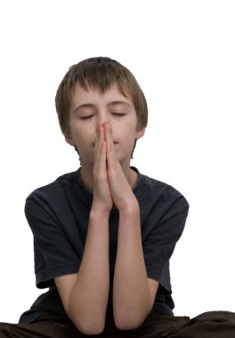 Boy Praying clipart