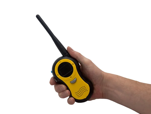 Hand & walkie talkie — Stockfoto