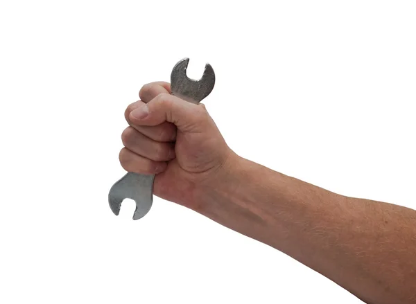 Hand & Spanner — Stock Photo, Image