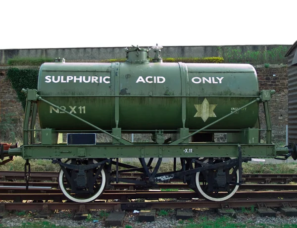 stock image Sulphuric acid rail tanker