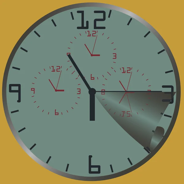 Reloj abstracto — Vector de stock