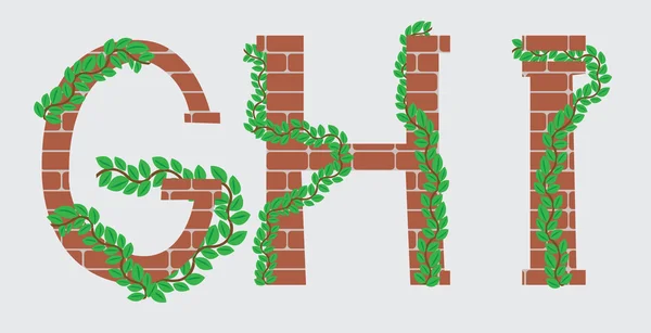 Векторний дизайн літер GHI — стоковий вектор